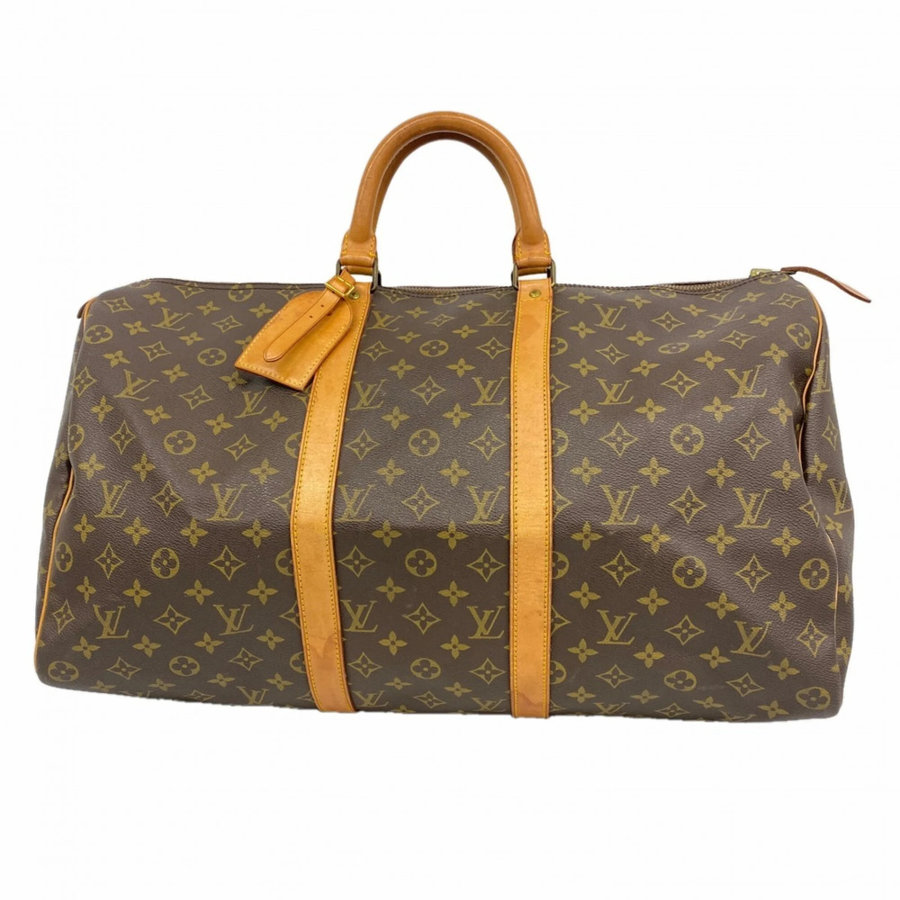 LOUIS VUITTON Brown Monogram Keepall 50 Boston Bag - Picture 1 of 14